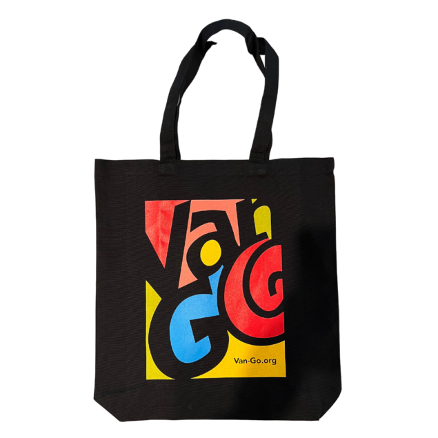 Van Go Black Canvas Tote